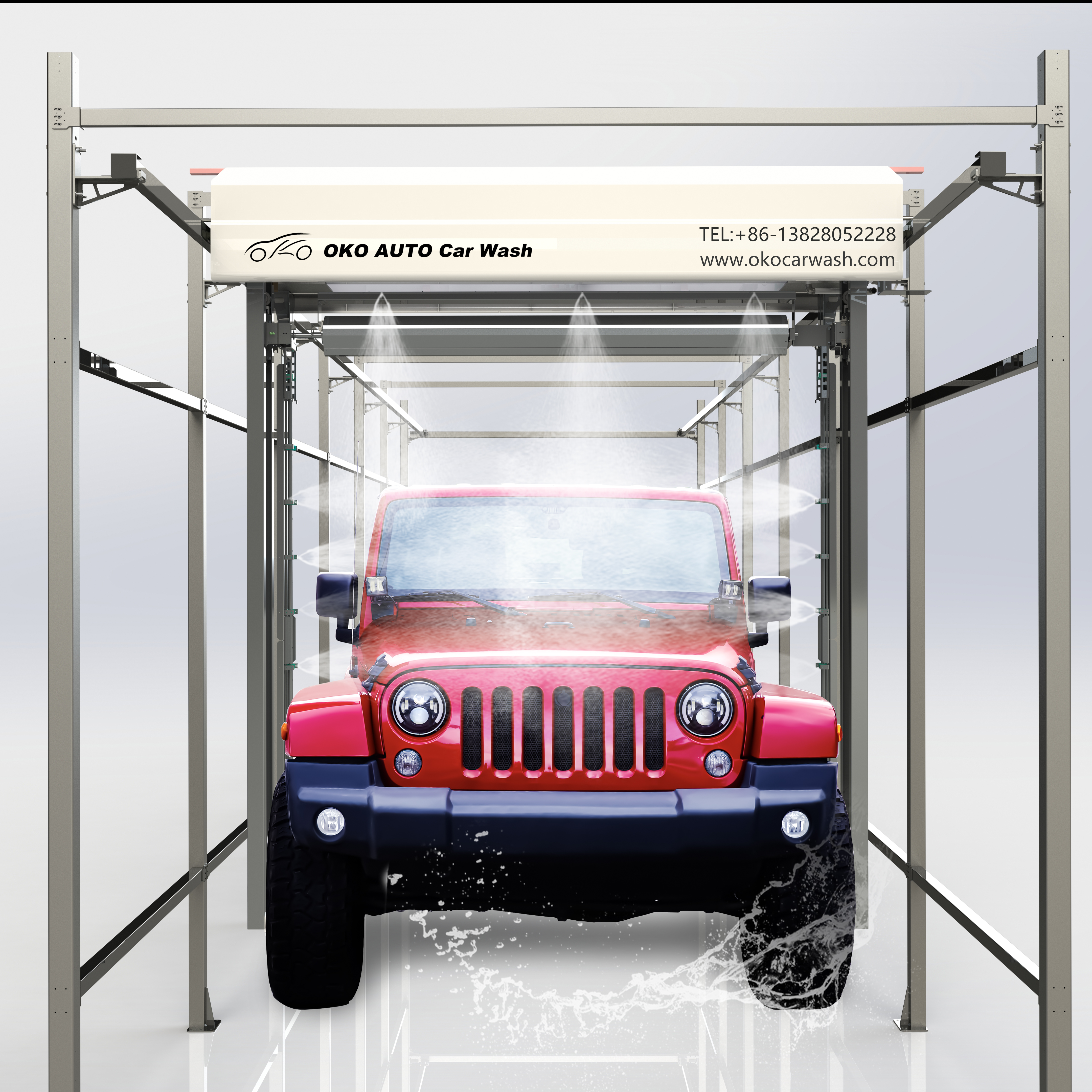 Fully automatic car wash machine